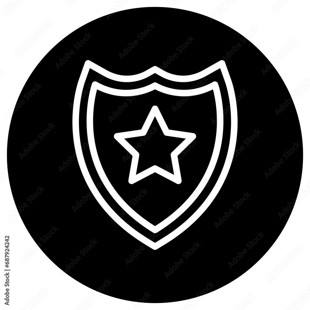 Police badge Vector Icon Design Illustration Police badge Vector Icon Design Illustration