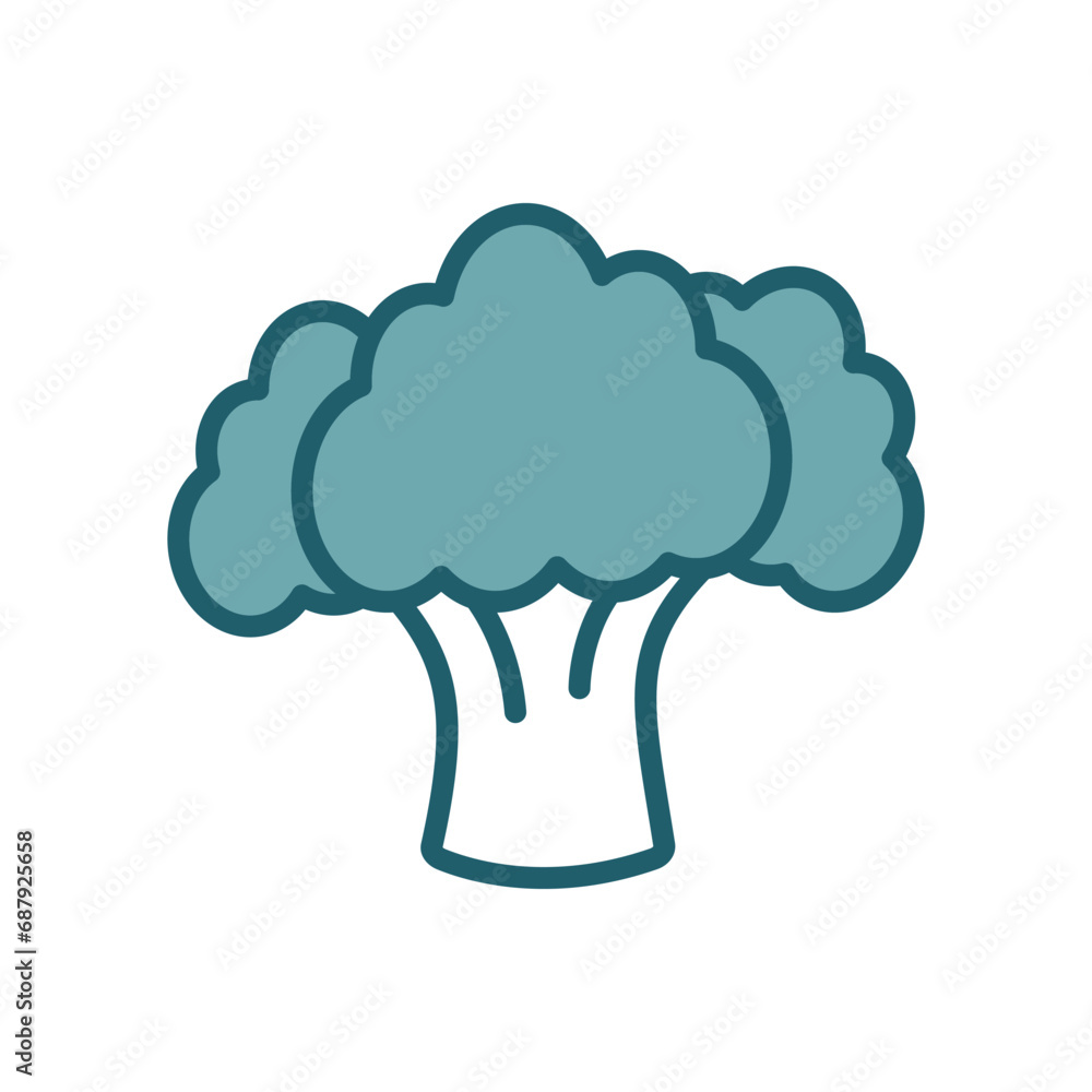 broccoli icon vector design template simple and clean broccoli icon vector design template simple and clean