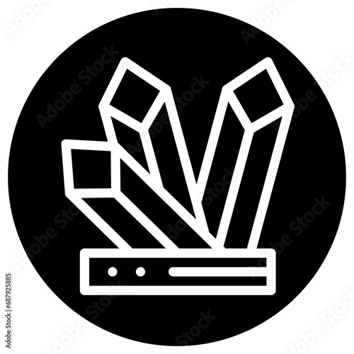Crystals Vector Icon Design Illustration
