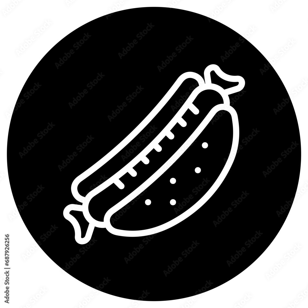 Hot dog Vector Icon Design Illustration Hot dog Vector Icon Design Illustration