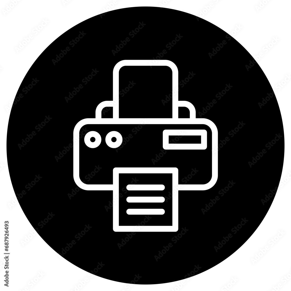 Printer Vector Icon Design Illustration Printer Vector Icon Design Illustration