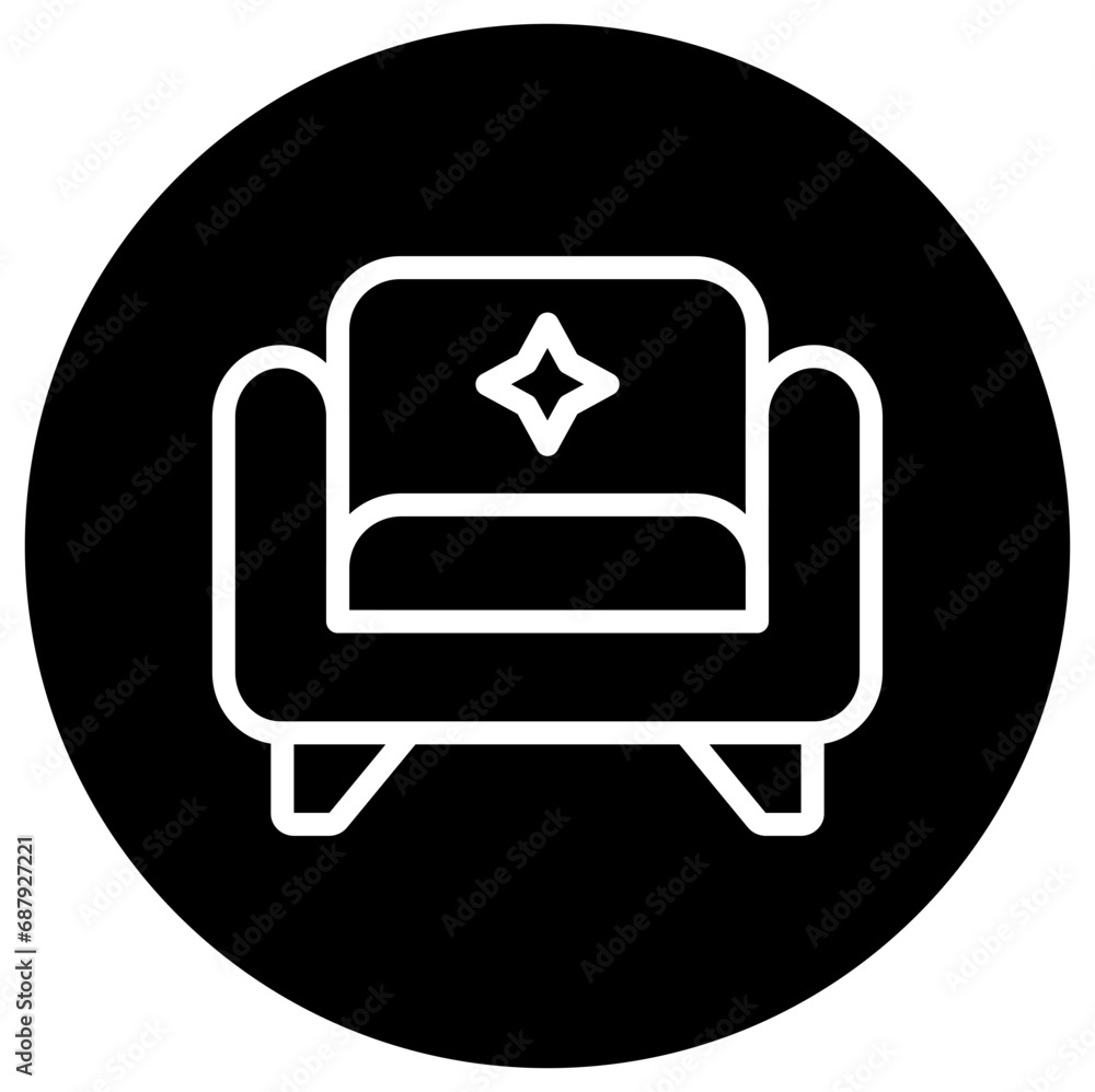 Armchair Vector Icon Design Illustration Armchair Vector Icon Design Illustration