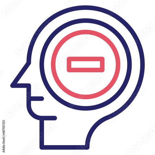 Negative Thinking Icon
