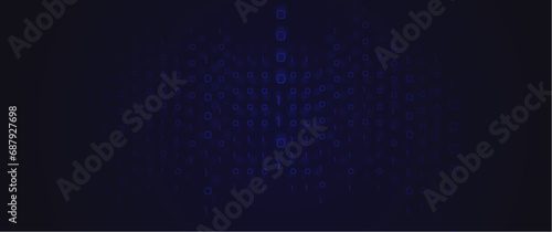 abstract matrix look-alike binary number, futuristic vector illustration for background, tech, banner, graphic