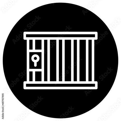 Jail Vector Icon Design Illustration