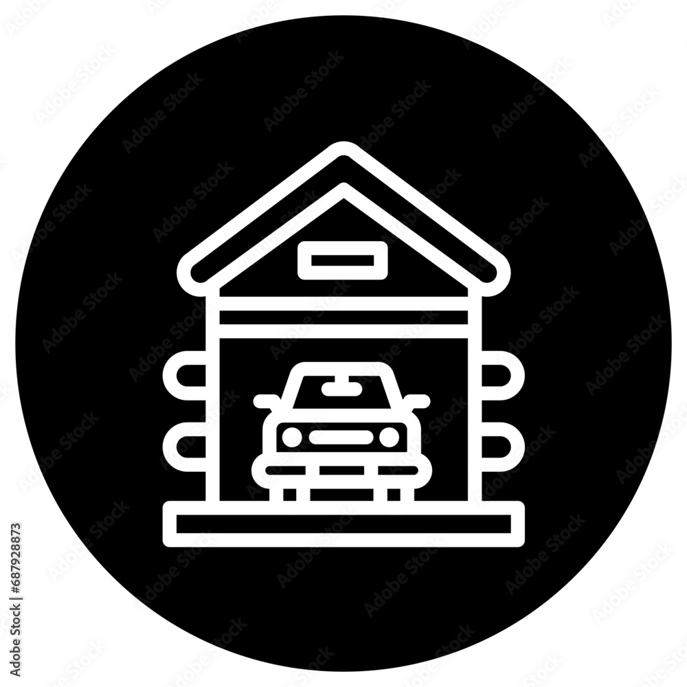 Garage Vector Icon Design Illustration Garage Vector Icon Design Illustration