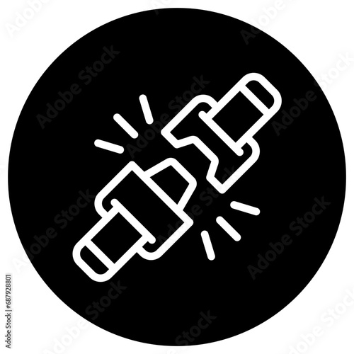 Seat belt Vector Icon Design Illustration