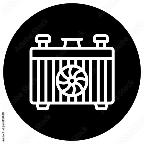 Car radiator Vector Icon Design Illustration