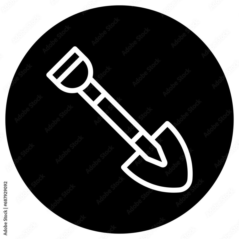 Shovel Vector Icon Design Illustration Shovel Vector Icon Design Illustration