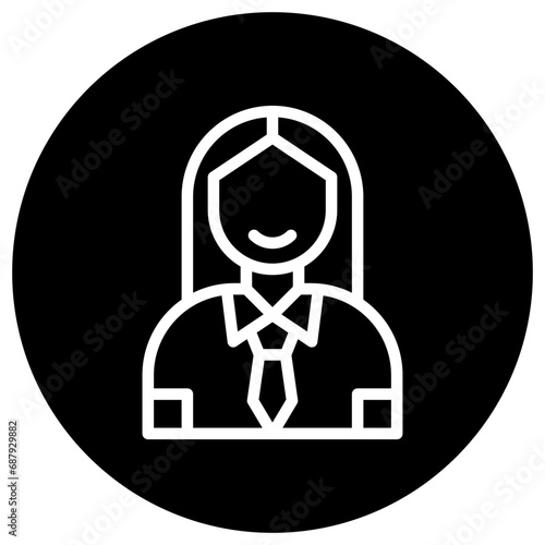 Businesswoman Vector Icon Design Illustration