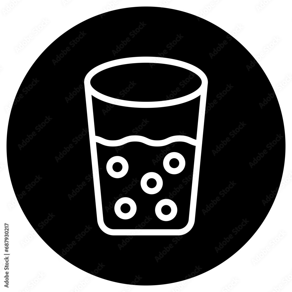 Obraz premium Shot Glass Vector Icon Design Illustration