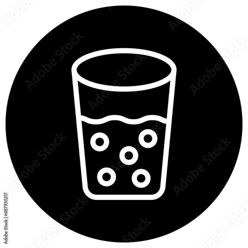 Shot Glass Vector Icon Design Illustration
