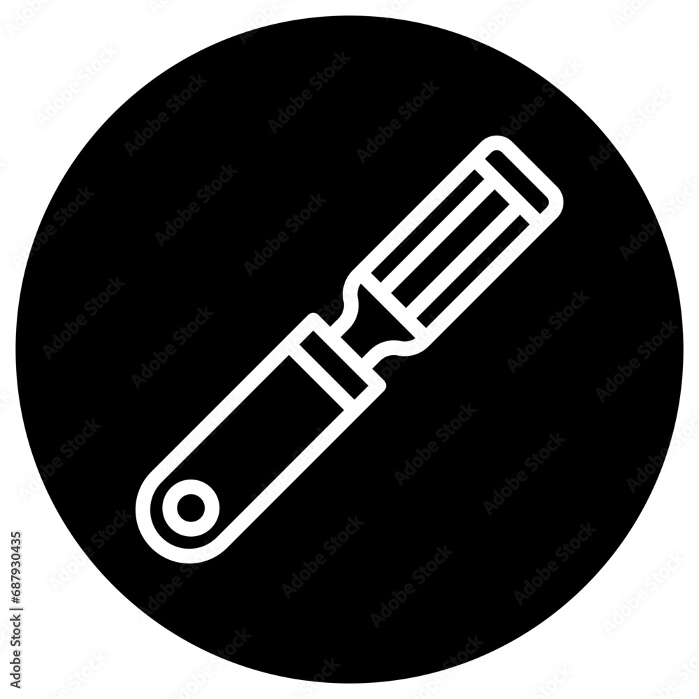Chisel Vector Icon Design Illustration Chisel Vector Icon Design Illustration