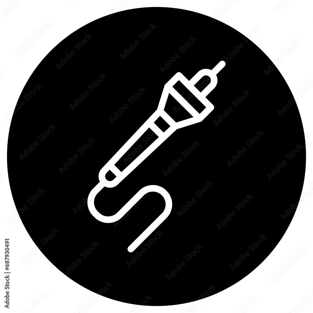 Pyrography Vector Icon Design Illustration