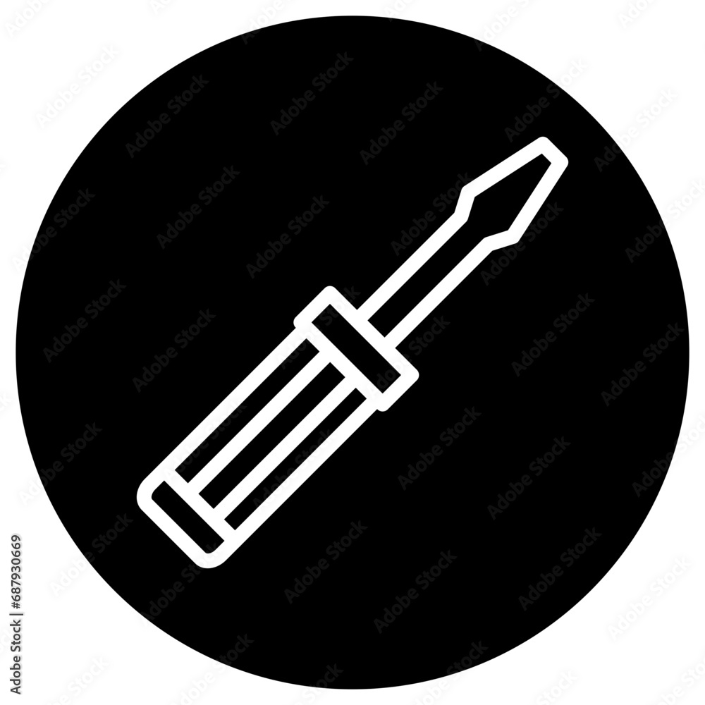 Screwdriver Vector Icon Design Illustration Screwdriver Vector Icon Design Illustration