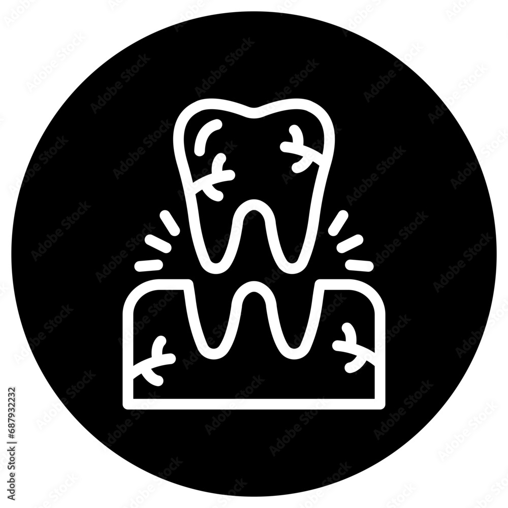 Tooth Extraction Vector Icon Design Illustration Tooth Extraction Vector Icon Design Illustration