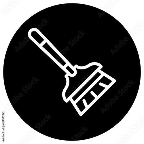 Broom Vector Icon Design Illustration