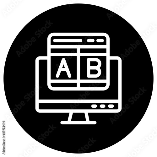 Ab testing Vector Icon Design Illustration