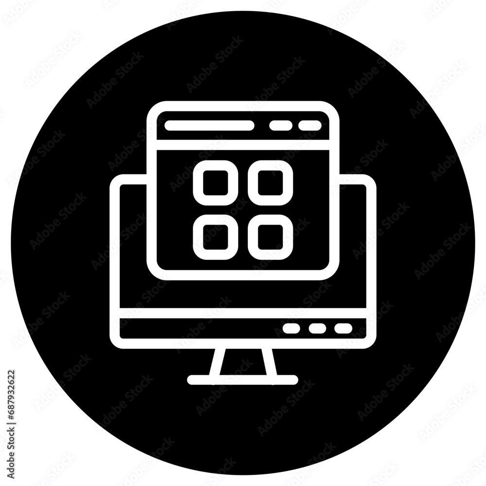 Layout Vector Icon Design Illustration Layout Vector Icon Design Illustration