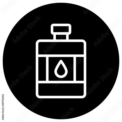 Hip Flask Vector Icon Design Illustration