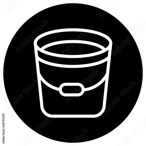 Bucket Vector Icon Design Illustration