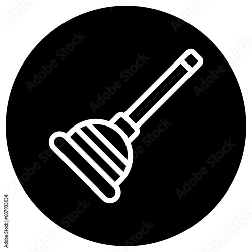 Plunger Vector Icon Design Illustration