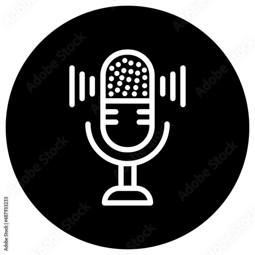 Microphone Vector Icon Design Illustration