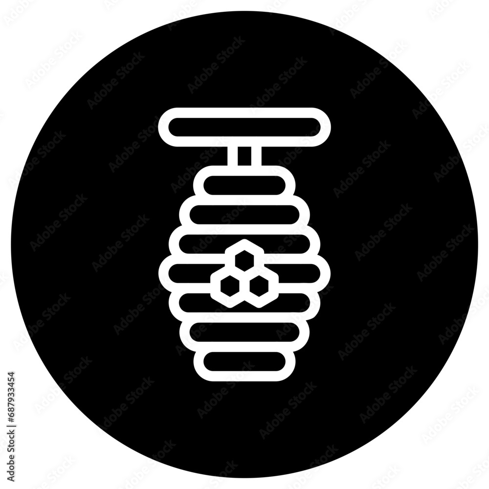 Honey Bee Vector Icon Design Illustration Honey Bee Vector Icon Design Illustration