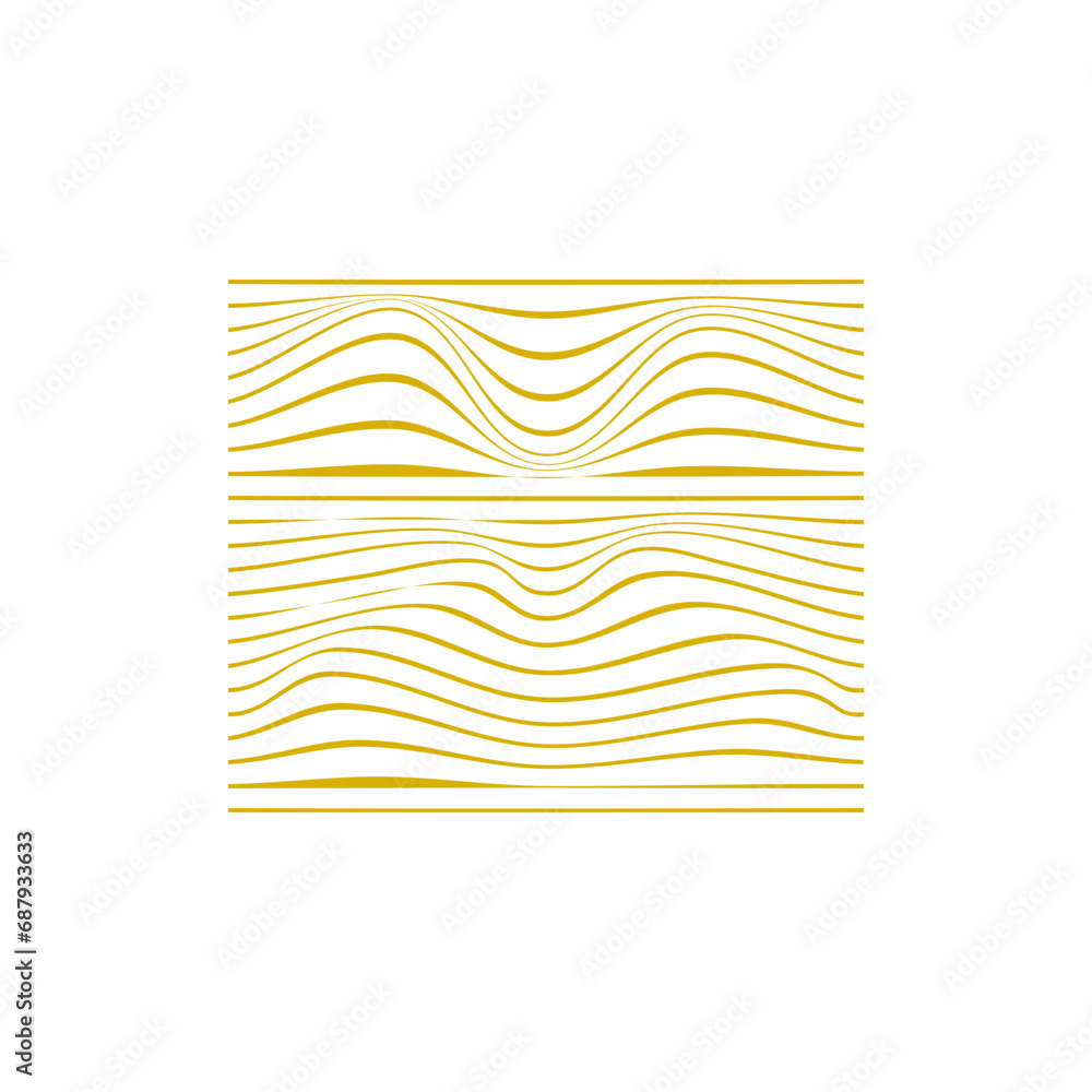 Obraz premium Abstract wavy background. 