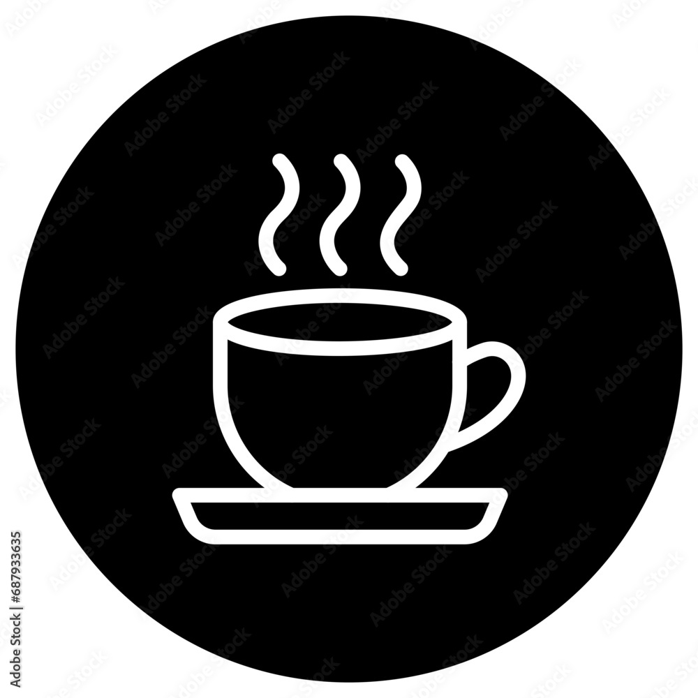 Tea Cup Vector Icon Design Illustration