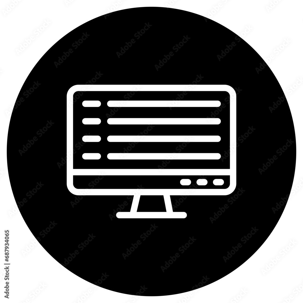 Computer Vector Icon Design Illustration Computer Vector Icon Design Illustration