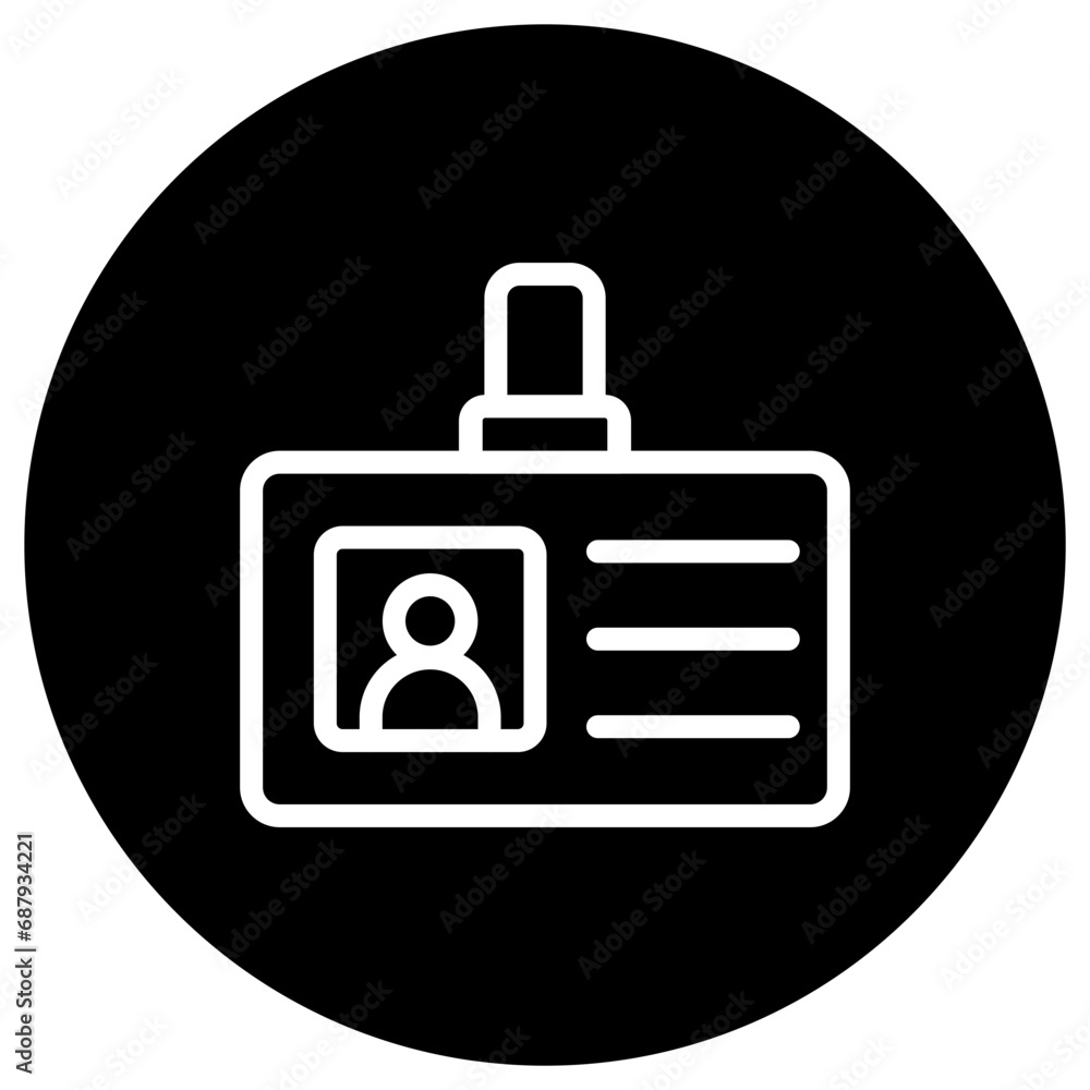 Id Card Vector Icon Design Illustration