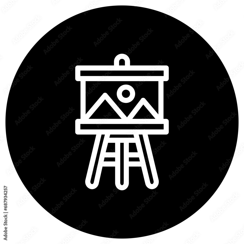 Painting Board Vector Icon Design Illustration