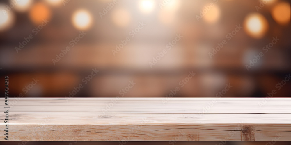wooden table with bokeh wooden table with bokeh