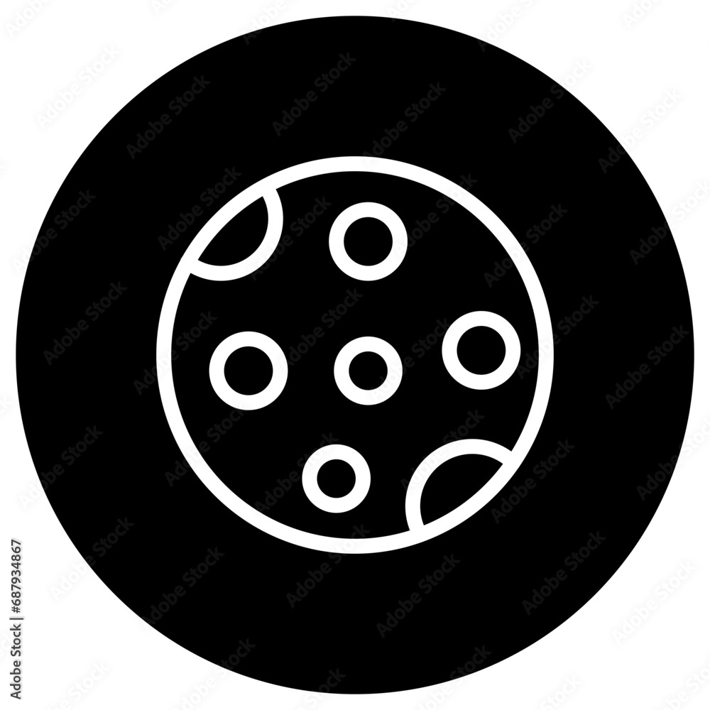 Full Moon Vector Icon Design Illustration Full Moon Vector Icon Design Illustration