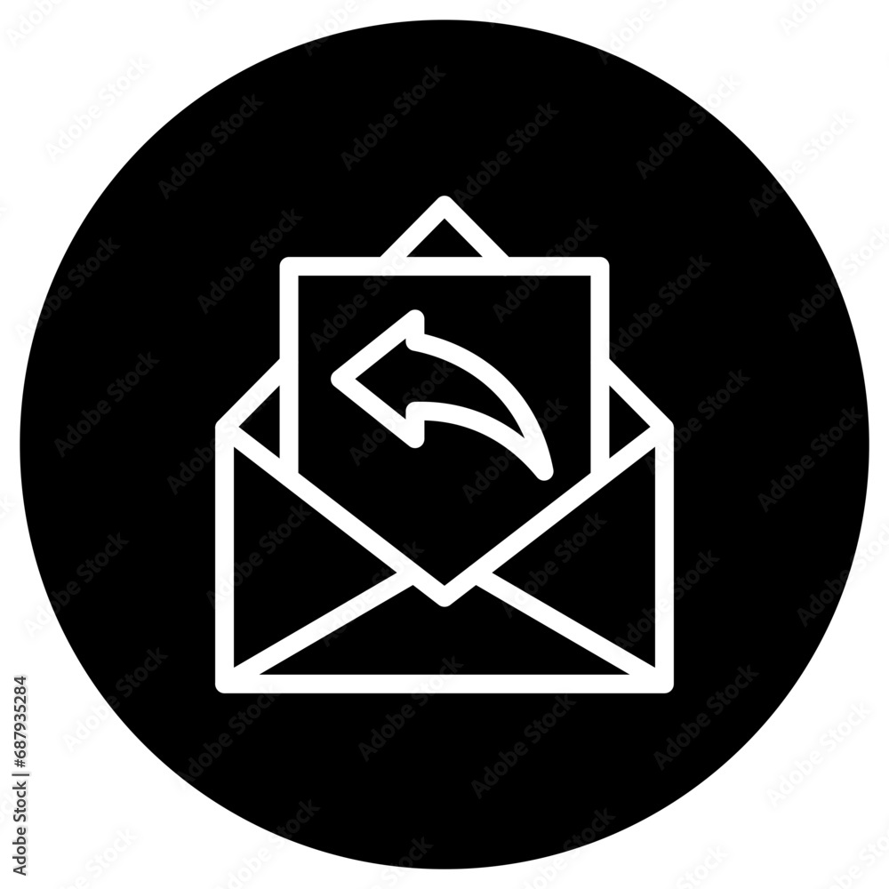 Reply Vector Icon Design Illustration Reply Vector Icon Design Illustration