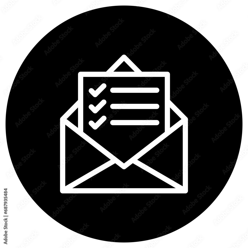 Mail List Vector Icon Design Illustration Mail List Vector Icon Design Illustration
