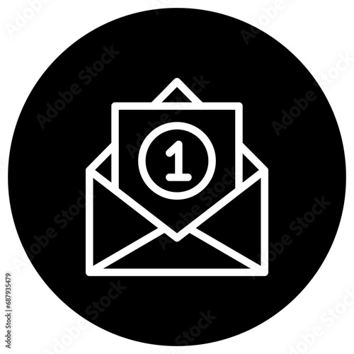 Inbox Vector Icon Design Illustration