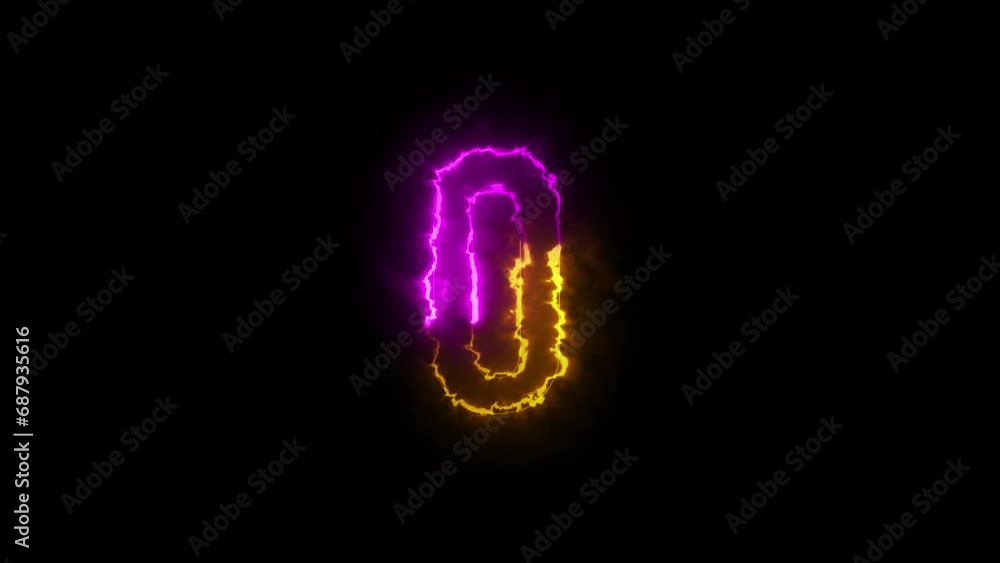 Neon letter O with alpha channel, neon alphabet and letters, neon light Neon letter O with alpha channel, neon alphabet and letters, neon light