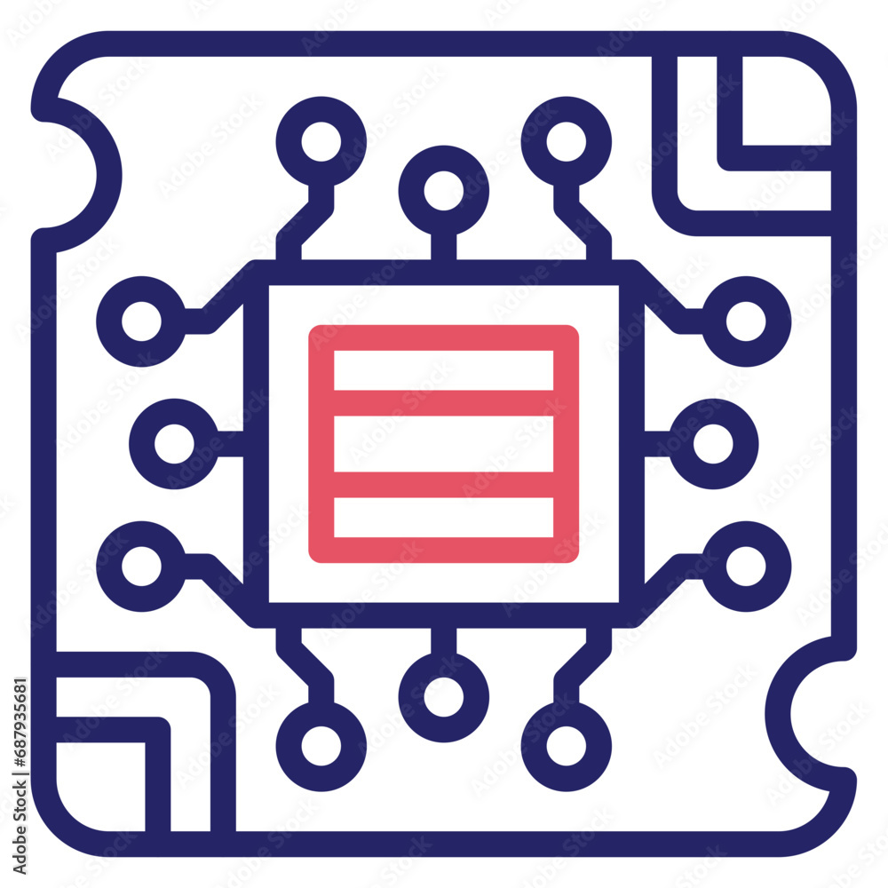 Pcb Board Icon Pcb Board Icon