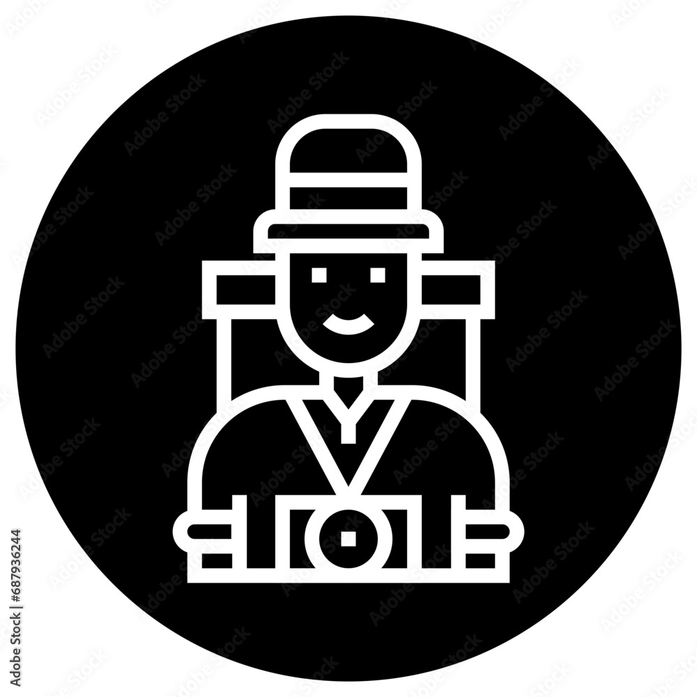 Tourist Vector Icon Design Illustration Tourist Vector Icon Design Illustration