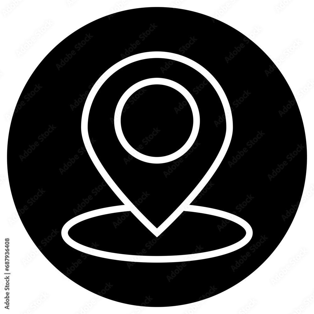 Fototapeta premium Gps Vector Icon Design Illustration