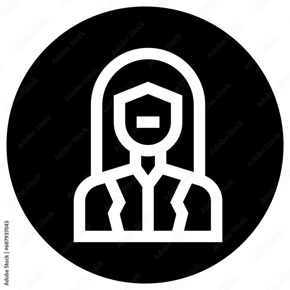 Obraz premium Female Vector Icon Design Illustration