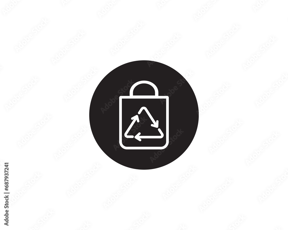 Shopping bag icon vector symbol Shopping bag icon vector symbol