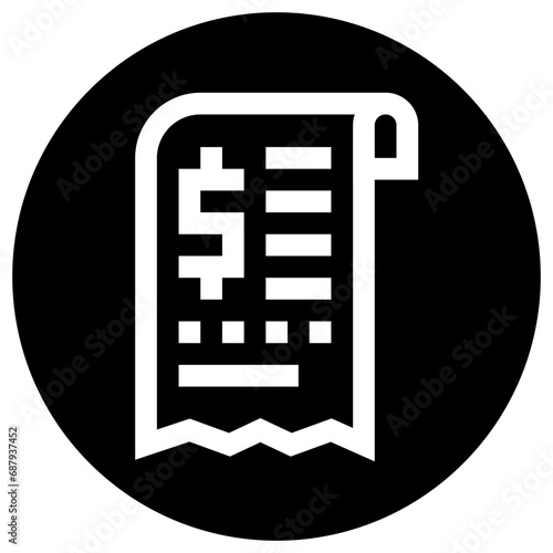 Bill Vector Icon Design Illustration