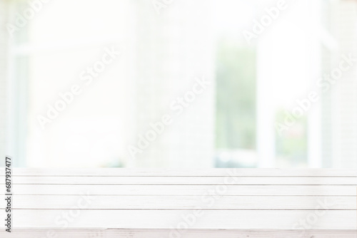 blurred window background with light table