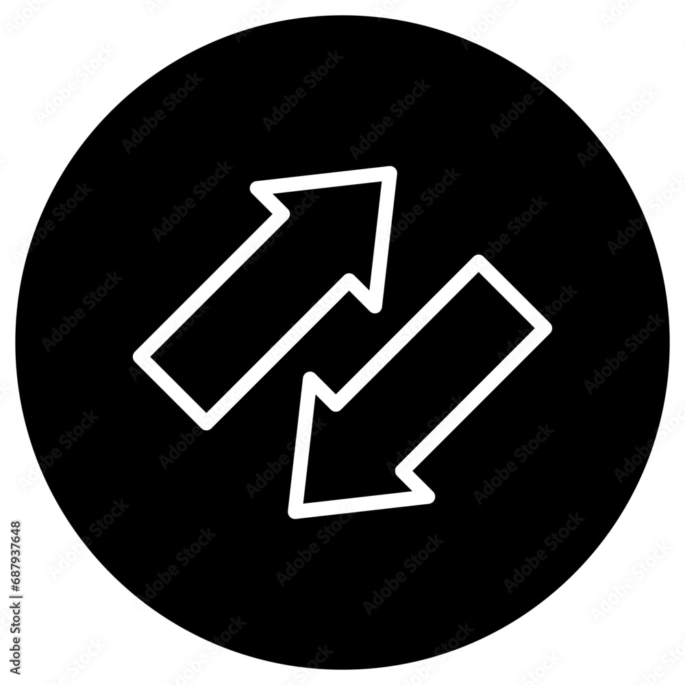 Swap Vector Icon Design Illustration Swap Vector Icon Design Illustration