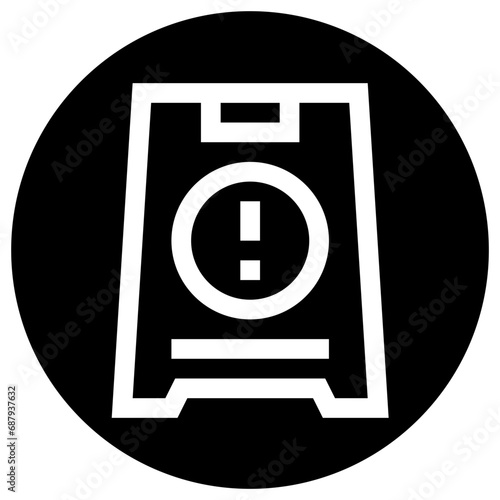 Caution sign Vector Icon Design Illustration