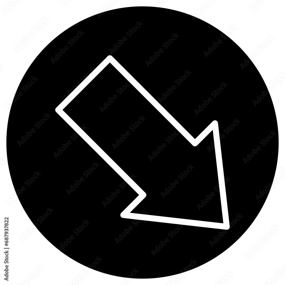 Bottom right Vector Icon Design Illustration Bottom right Vector Icon Design Illustration