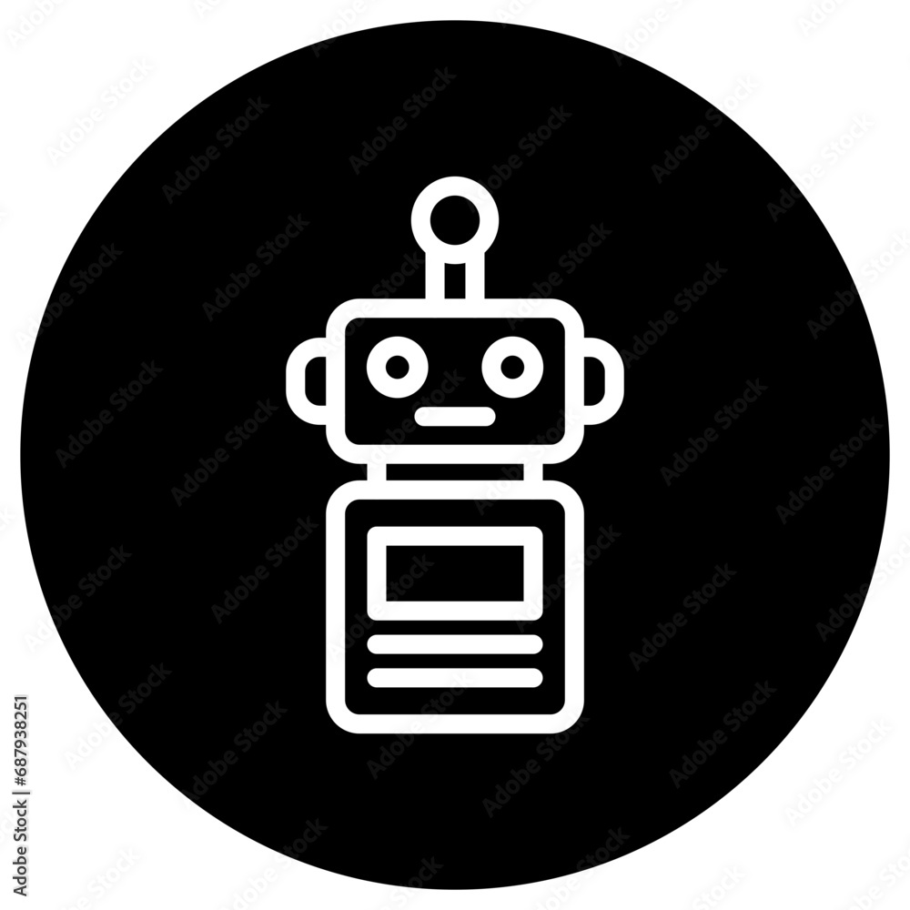 Robot Vector Icon Design Illustration Robot Vector Icon Design Illustration